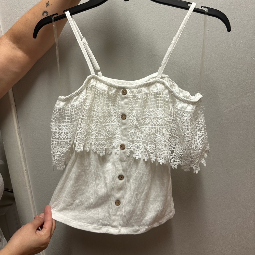 White Off-Shoulder Top